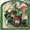Christmas Candy Gift Bag With Grid Printing For Kids And Children