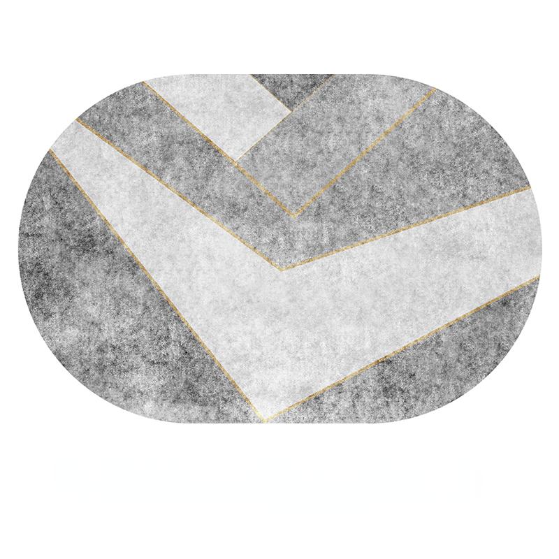 Modern Oval Rugs Room Decoration Teenager Carpets Home Decor Floor Mat Large Area Carpet In Living Room Non-slip Lounge Rug
