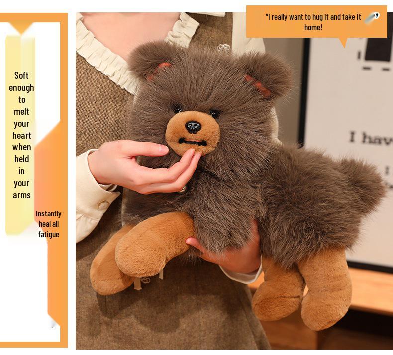 Realistic Cat & Dog Plush Animal Figurines: Cute, Soothing, and Interactive Toys