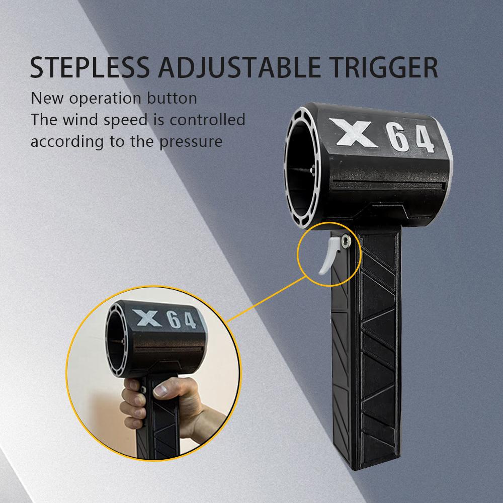 NOWY X64 Ręczny Turbo Jet Fan Samochodowy Gwałtowny Dmuchawa Powietrza Bezprzewodowy Pistolet Powietrza 64mm Silnik Bezszczotkowy Mocny Elektryczny Mocny Dmuchawa Do Pyłu
