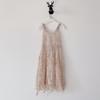 2023 Sequined Beach Dress: Mother-Daughter Backless Summer Maxi for Seaside Vacations