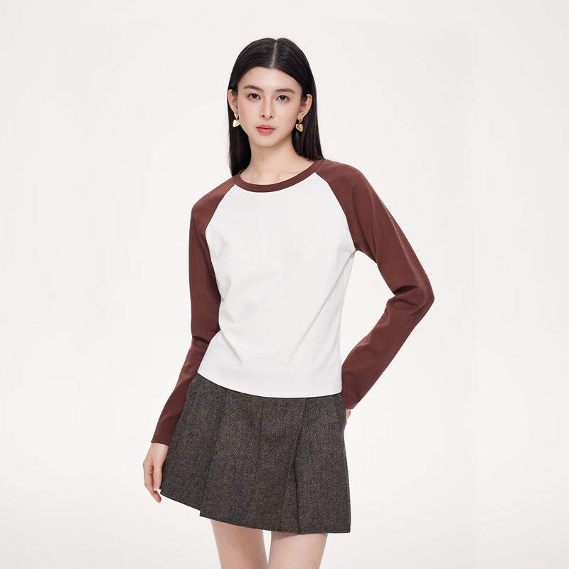 FivePlus Women s Slim Fit Round Neck Long Sleeve T-shirt M