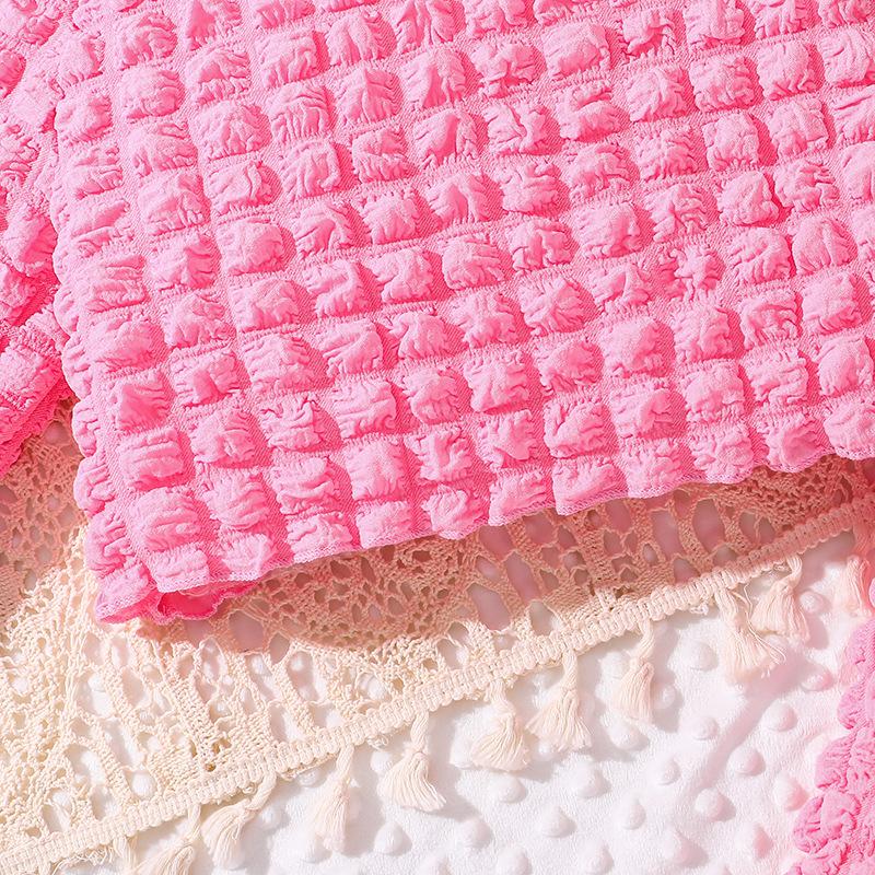 Jentedress 7-12 år Barneklær Vår og Høst Ny Personlighet Langermet + Bukser 2-delt sett