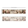 33*183cm Christmas Table Runner Set - Linen-Look Digital Print Holiday Decor for Dining Tables & Cabinets
