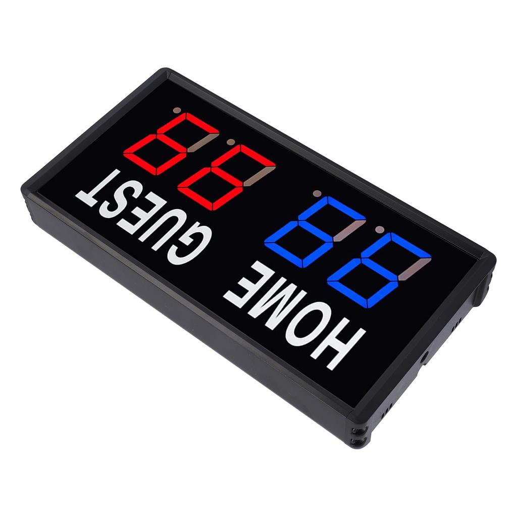 LED Electronic Scoreboard with Remote Score Keeper for Games Basketball Table Tennis Badminton Indoor Outdoor Type C Powered 5V 2A Home Guest