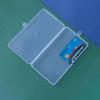 17.4cm Rectangular Transparent Plastic Storage Box with Lid for Cosmetics, Mobile Phones, and Hardware Accessories.