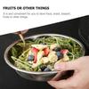 8 Pcs Stainless Steel Round 15cm Food Serving Tray Barbecue Plate Snack Dish Dinnerware Set Round Dinner Plate Stainless Steel