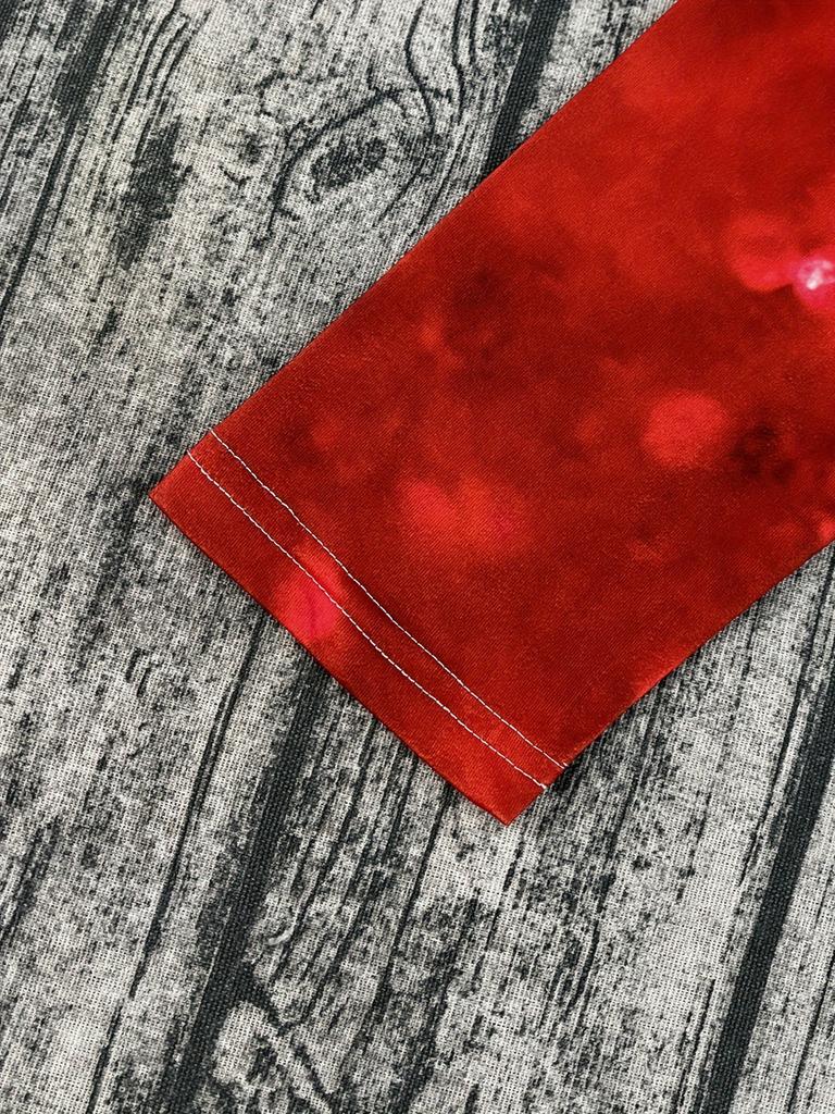 Women's Christmas Tree Printed T-Shirt - Elegant and Casual Round Neck Long Sleeve Top,