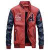 Young Men's Casual PU Leather Jacket, Baseball Stand Collar – Trendy Spring/Autumn Outerwear 7701.