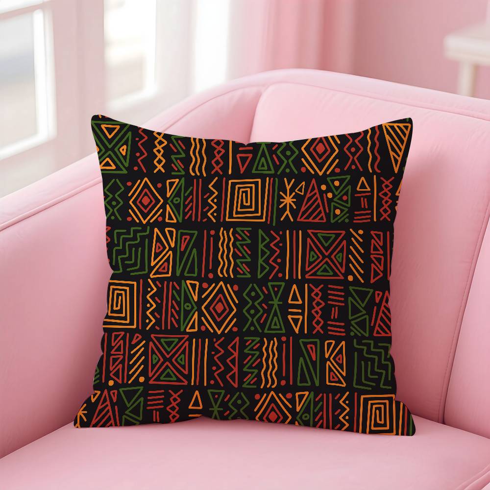 ART African Tribal Pattern Pillow Case pattern printing pillowcase living room sofa cushion cover bedroom room decor