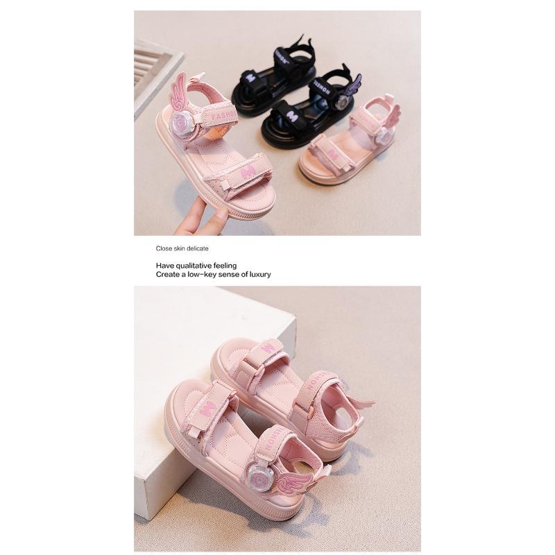 New Summer Kids' Casual Sports Shoes - Fashionable All-Match Soft Sole Sandals for Big & Little Girls