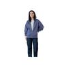Uniqlo X JW Anderson Collaboration SS25 Embroidered Logo Zippered Loose Fit Hoodie Unisex hoodies Blue 476229-67