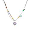 Dopamine Necklace: Candy-Colored Beaded Clavicle Design for Women - Sweet & Cool Internet Celebrity Jewelry