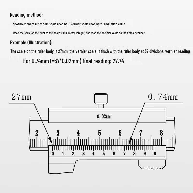 Deli 150mm Mechanical Vernier Caliper