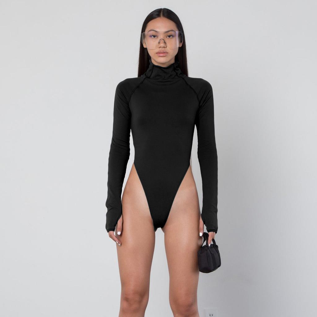 Europe, America, autumn and winter new women's fashion long-sleeved onesie