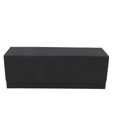 Card Storage Box Multipurpose PU Leather Large Capacity Magnetic Closure Card Deck Case for 400 Cards and Above Black