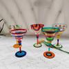 Creative Color Painting Margaret Glass Wine Glass Bar Martini Cocktail Red Wine Goblet