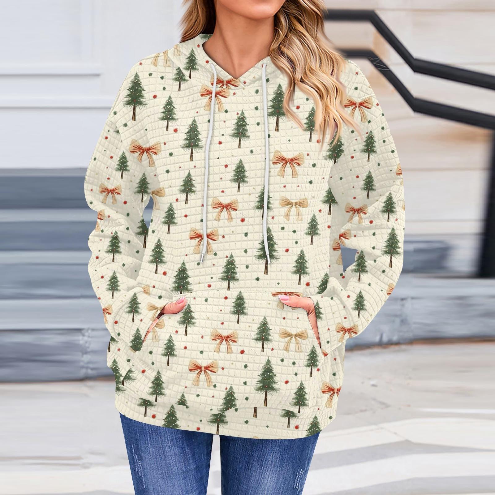 

Женская повседневная толстовка с длинным рукавом и принтом «Снег», свободный пуловер с капюшоном XXL белый