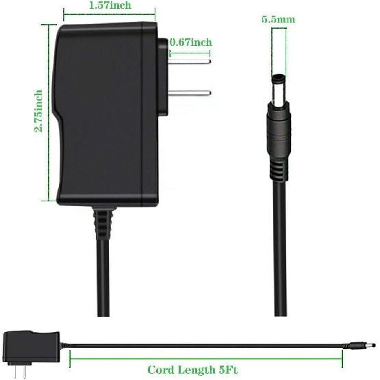 New AC DC Power Adaptor for Yealink T3, T29G, T46S, T46G & T48G IP Phones 5-Volt 2-amp