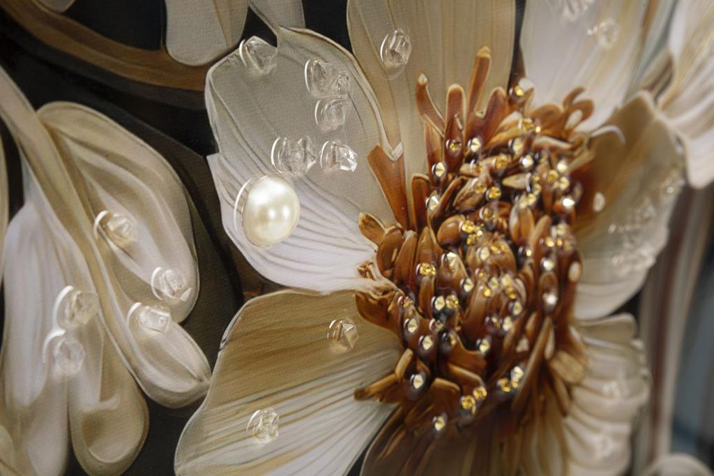 Lackiertes Wandbild mit Rahmen Narcy -B- Cm 82X4X82