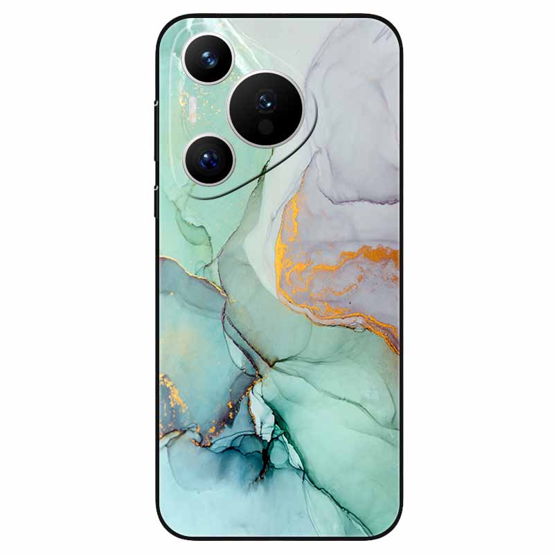 For Huawei Pura 70 / Pura70 Pro Case Soft Silicone Fashion Marble Shockproof Cover for Huawei Pura 70 Ultra P 70 Pro+ TPU Coque