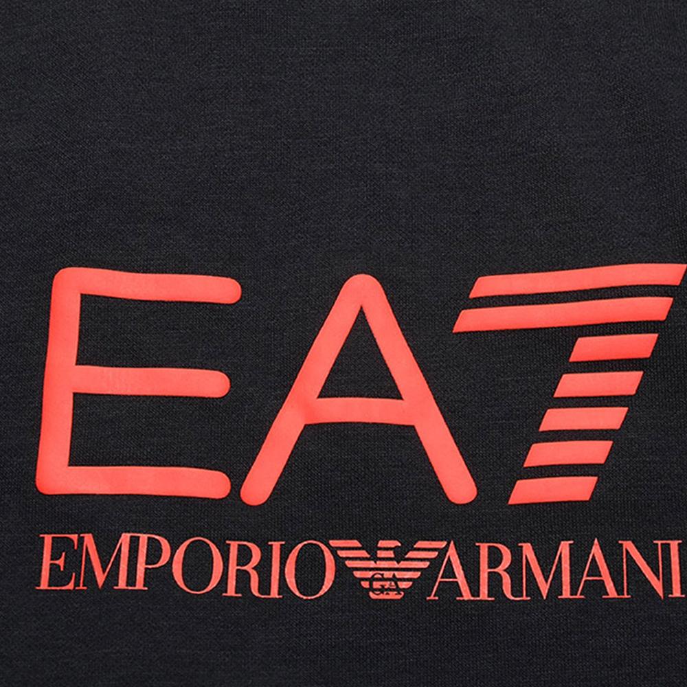 Emporio Armani Ventus7 Color Block Logo Crewneck Sweatshirt Men sweatshirts Black 6KPM41-PJANZ-1578