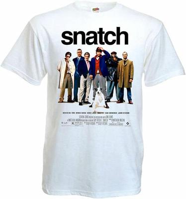 Snatch Filmplakat T-Shirt Weiß