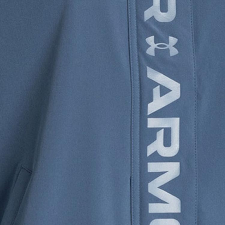 Under Armour Woven Training Sports Jacket Women Outerwear Blue 1368728-470