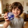 Squeeze Toy Soft Durable TPR with Sequins Stress Relief Toy Portable Baozi Shape Party Game Toy for Adult