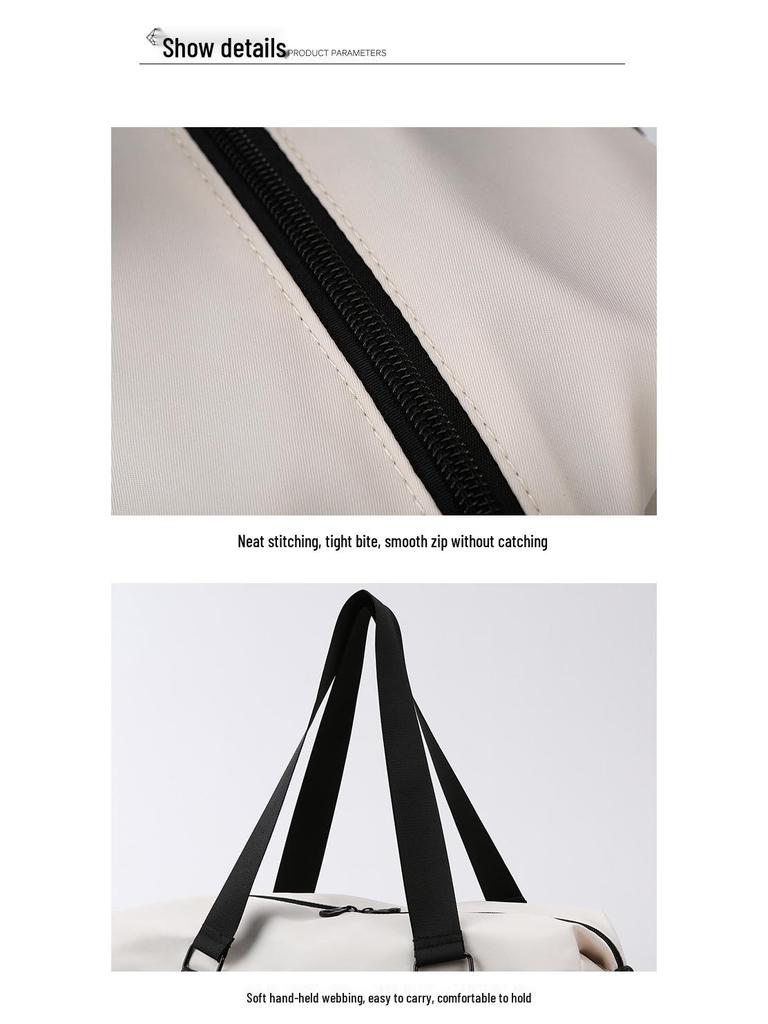 Short Trip Sports Bag with Shoe Compartment and Wet/Dry Separation – Single Shoulder Crossbody