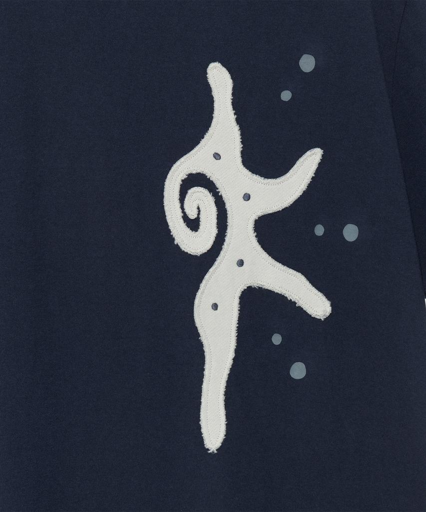 THE COLDEST MOMENT Tcm Sun Patch T (Navy)