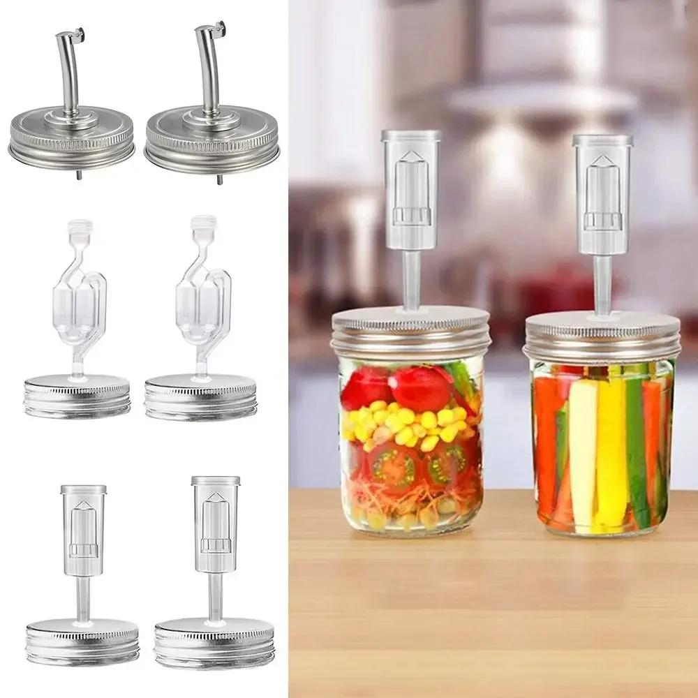 Can Lids Jar Oil Spout Lid Wide Regular Mouth for 70mm 86mm Jar Fermentation Lid Cover with Airlock