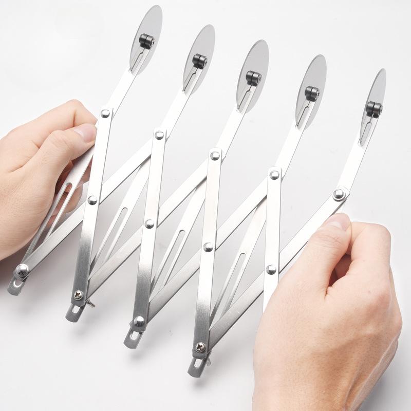 5/7 Rad Pizza Schneider Werkzeug Messer Edelstahl Rund Teigteiler Schneider Verstellbare Rollklinge Backen Küchenzubehör