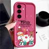 Santa Claus Snowman Print Phone Case For Samsung S24 Ultra S23 S22 S21 Plus S20 FE A55 A35 A54 A53 A52 A34 A14 Christmas Shockproof Soft Phone Cover