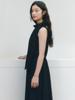 Ganiesong Halter Ribbon Breeze Dress_Black