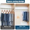 10/20pcs Z-Shaped Pants Hangers Durable Metal Clothes Rack Non-Slip Multipurpose Wardrobe Hanger for Skirts Jeans Home Organizer