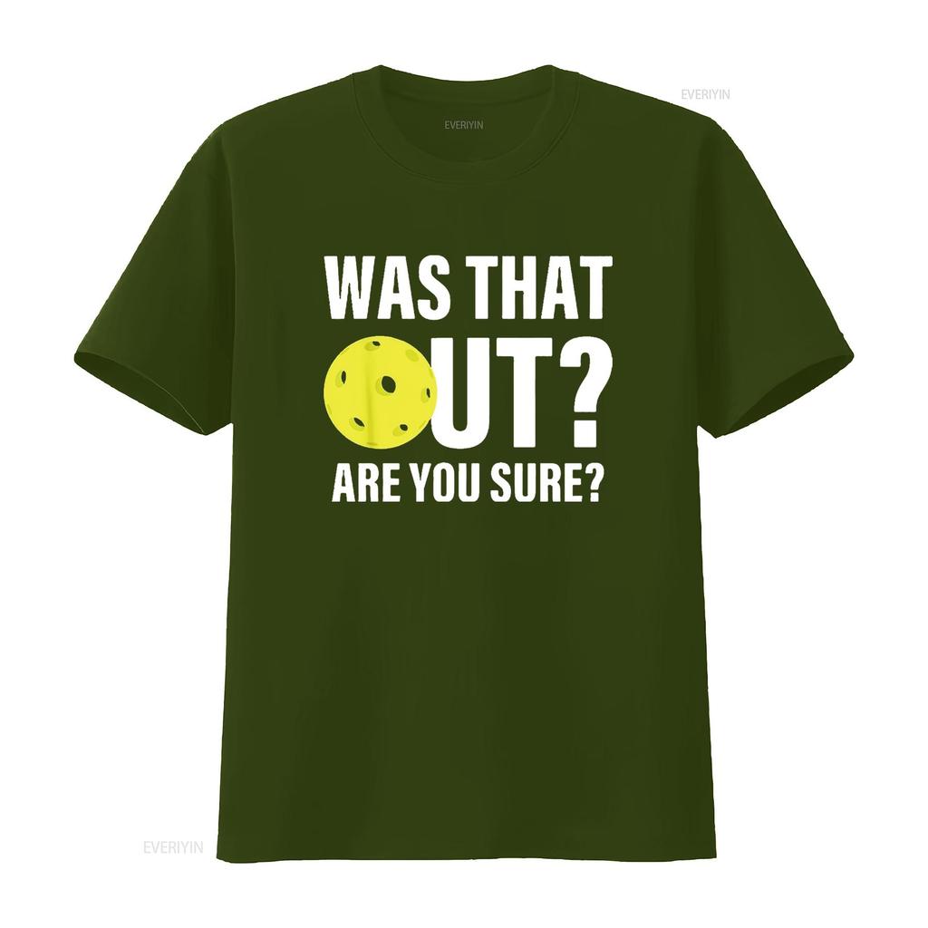 Was That Out Funny Pickleball T Shirt Black Small vintage Washed Soft Breathable fashion Top For Everyday Wear graphic
