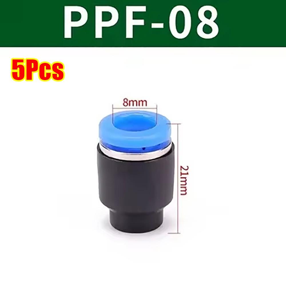 5Pcs New PPF Pneumatic Connector Plastic 4/6/8/10/12/14/16mm Air Hose Sealing Connector Hose Adapter Pipe Fitting