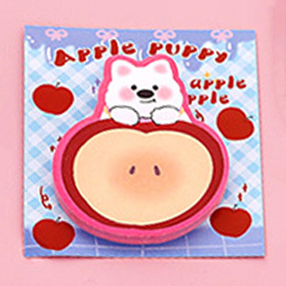 1 Piece Sticker Cute Kawaii Dopamine Dog Sticky Notes Notepad Memo Pads Office School Supplies Stationery