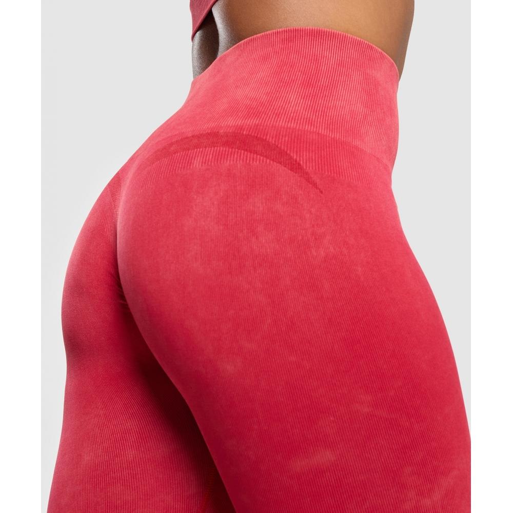 Gymshark Gains Seamless Leggings Carmine Red B9a1z Rb2q