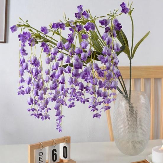 42,5" Langer Maiglöckchen-Stiel Künstliche Hängende Maiglöckchen-Blumen-Girlande für Hohe Vase Hochzeitsveranstaltung Veranda Gartenraum Hintergrunddekoration