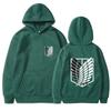 Moletom Masculino Attack on Titan Moletons de Anime Homens e Mulheres Streetwear Pulôver Harajuku Moletons Shingeki No Kyojin Blusa de Moletom