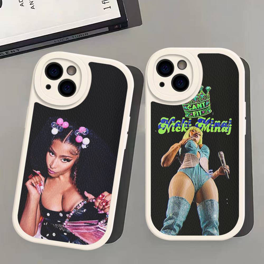 Nicki Minaj Rapper Phone Cover For IPhone 11 12 13 14 15 16 Pro Max Mini Plus Soft Leather Case