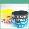 Braccialetto in Silicone Stile Etnico Con Bandiera della Palestina Libera Adatto per Uomini e Donne