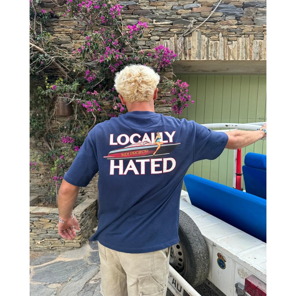 Locally Hated Cotton T-shirt  Men Women Loose Oversized Y2k Short Sleeve Same As Couple Tee Streetwear Sports Soft Top Female Male Clothing 