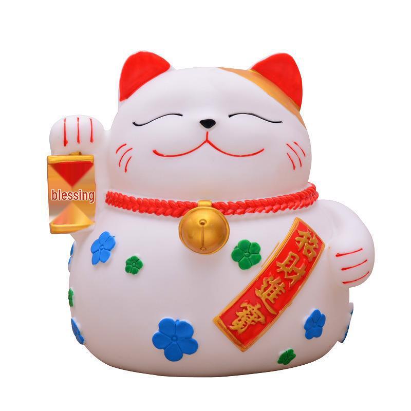 Large Maneki-neko Piggy Bank - Durable Coin Savings Jar for Adults and Kids