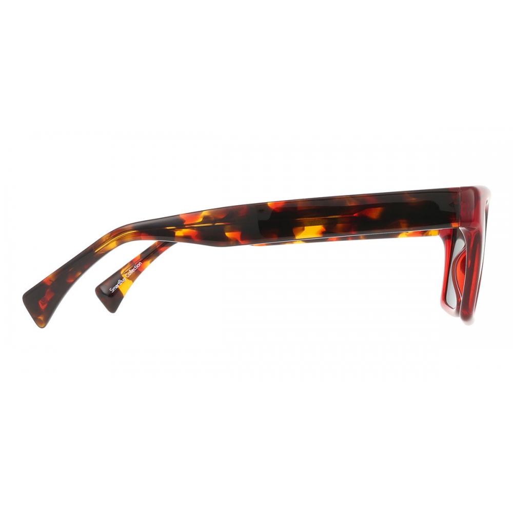 Full Rim Square Transparent Red Smartbuy Collection Hibiscus 94765s C3 Fashion Unisex Sunglasses