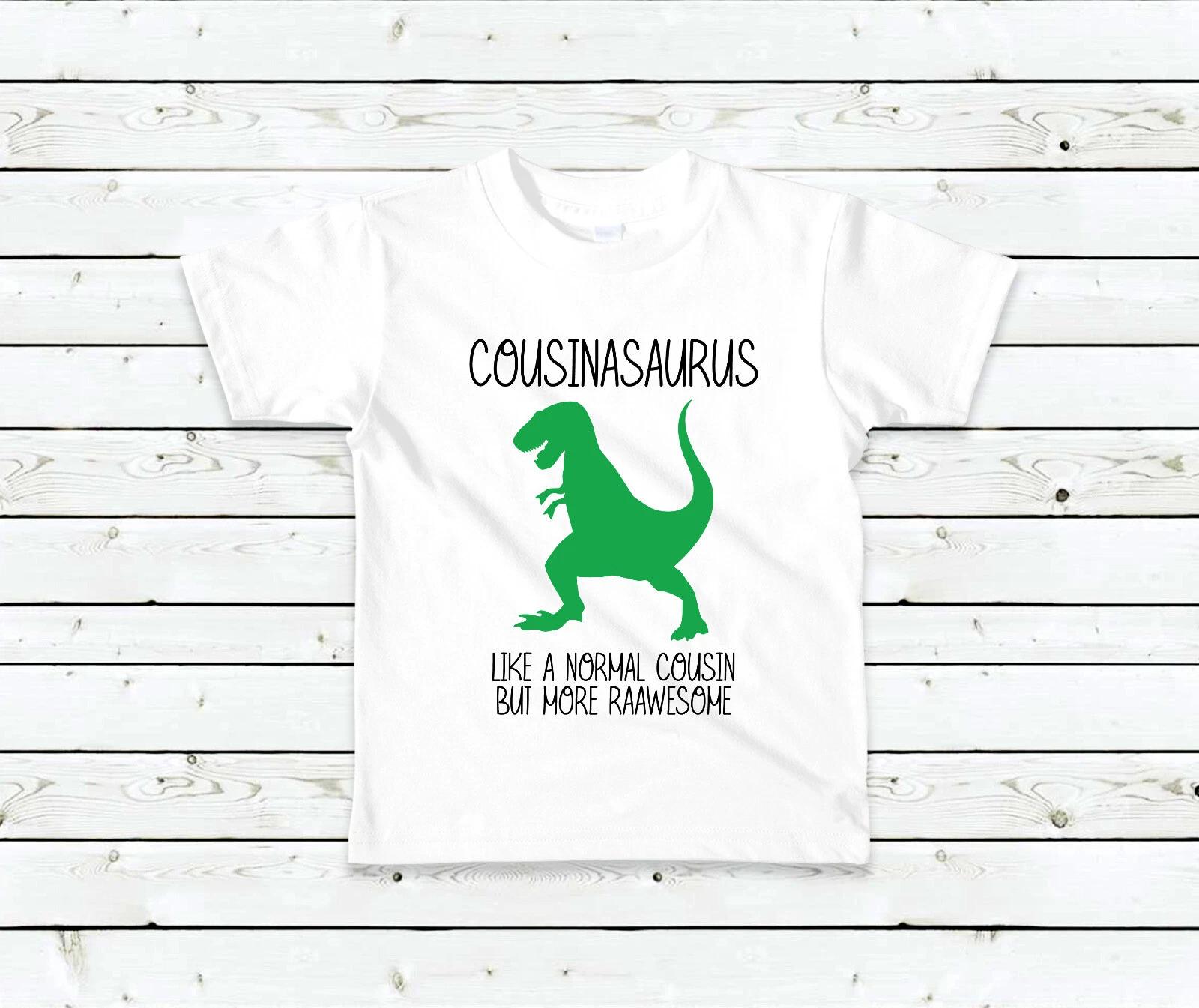 Cousin Dinosaur Tshirt Kids Cousinasaurus Sibling Children Toddler Gift Present 130