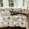 3-piece Printed   and Pillowcase 48 X 74 Cm*2 Bedding Set Duvet Cover Skin Loving Bedding (without Core)