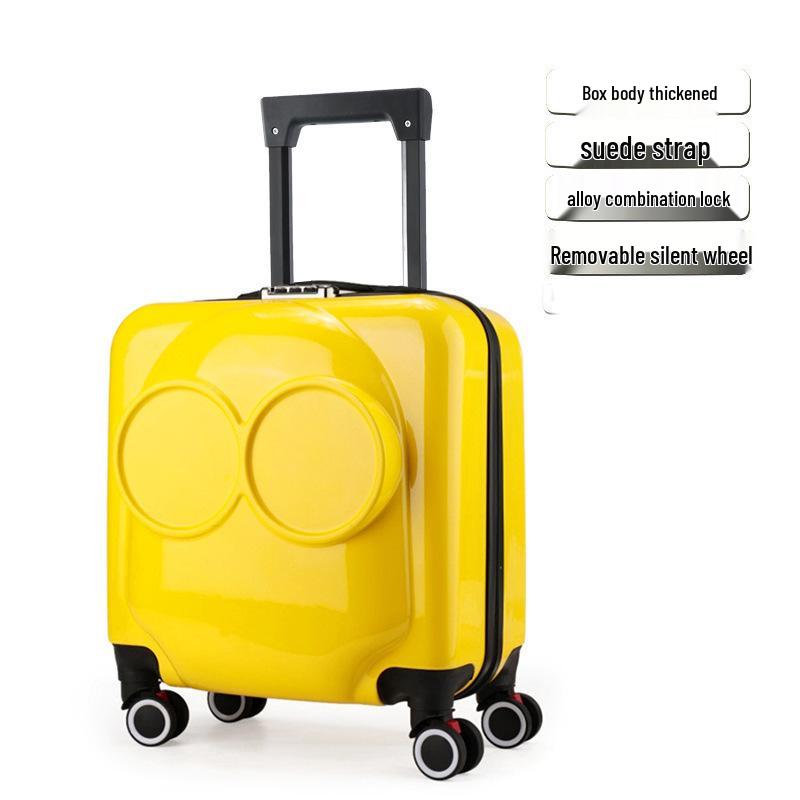 Children's Cartoon Trolley Suitcase with Universal Wheels - Ideal for Boys and Girls